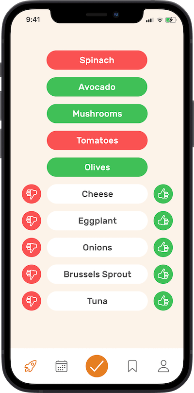 Approve Your Weekly Meal Plan