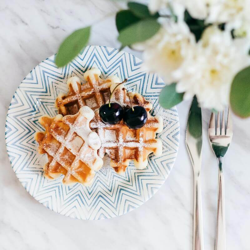 Waffle breakfast